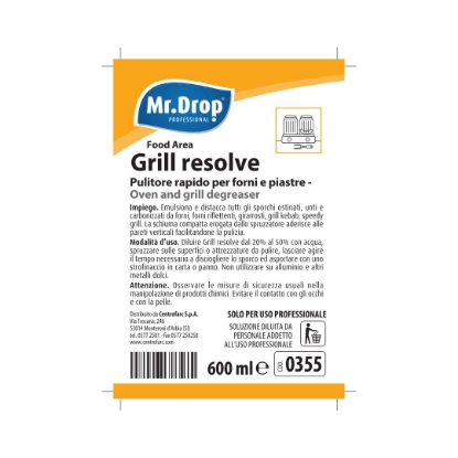 Immagine di ETICHETTA PER SISTEMA DI DILUIZIONE PER GRILL RESOLVE