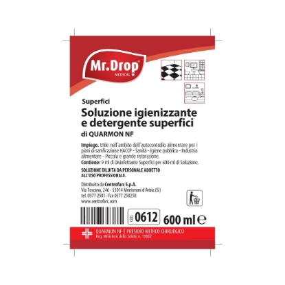 Immagine di ETICHETTA PER SISTEMA DI DILUIZIONE PER DISINFETTANTE SUPERFICI PMC  