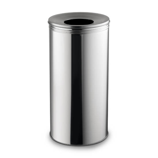 Immagine di PATTUMIERA IN ACCIAIO INOX 430 LUCIDO lt.45