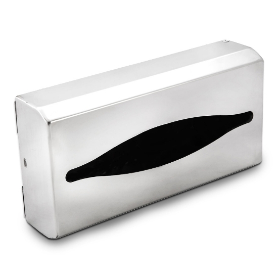 Immagine di DISPENSER VELINE A PARETE IN ACCIAIO INOX 304 SATINATO