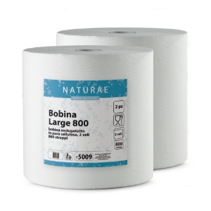 Immagine di BOBINA LARGE 800 IN PURA CELLULOSA 2 VELI ECOLABEL