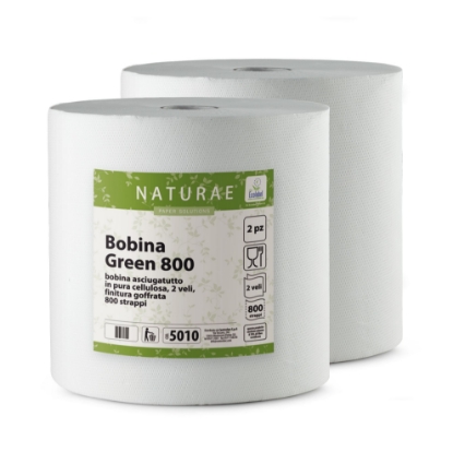 Immagine di BOBINA GREEN 800 IN PURA CELLULOSA 2 VELI ECOLABEL