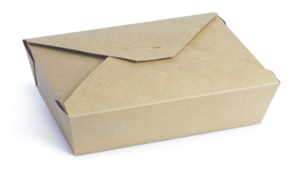 Immagine di SCATOLA KRAFT IN CARTONCINO/PE ml.1480 21,5x16,0x4,8cm