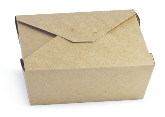 Immagine di SCATOLA KRAFT IN CARTONCINO/PE ml.1400 16,9x13,7x6,5cm