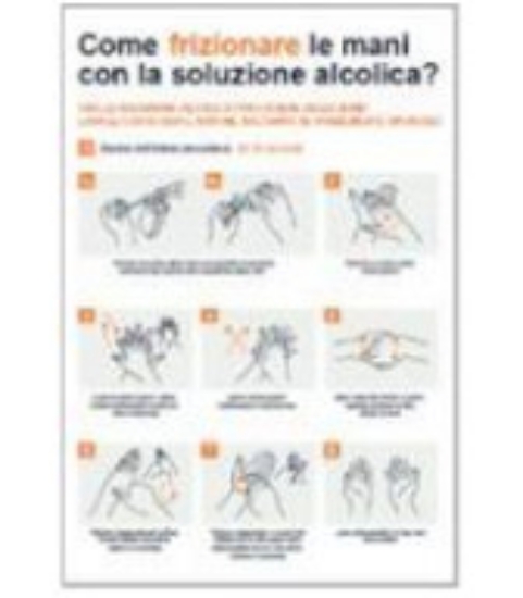 Immagine di SEGNALE PROCEDURA IGIENIZZAZIONE MANI  