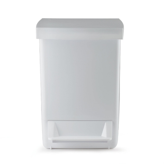 Immagine di PATTUMIERA IN PLASTICA BIANCA C/PEDALE lt.20 
