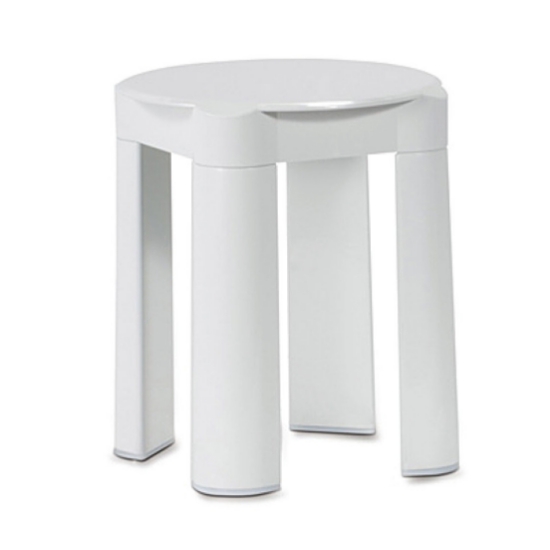 Immagine di 560 SGABELLO BIANCO PER BAGNO