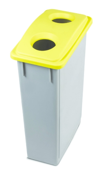 Immagine di CONTENITORE C/COPERCHIO FORO GIALLO lt.90