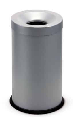 Immagine di GETTACARTE ANTIFUOCO IN ACCIAIO INOX SATINATO lt.50