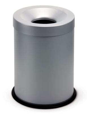 Immagine di GETTACARTE ANTIFUOCO IN METALLO lt.15  