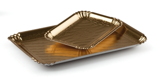 Immagine di VASSOIO CARTONE ORO N.6 IT 23x32cm
