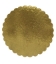 Immagine di DISCHI IN CARTONE ORO SMERLATI Ø22cm  