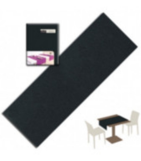Immagine di STRISCIA PIEGATACARTA A SECCO/AIRLAID YOU&ME COLOR NERO 120x48cm