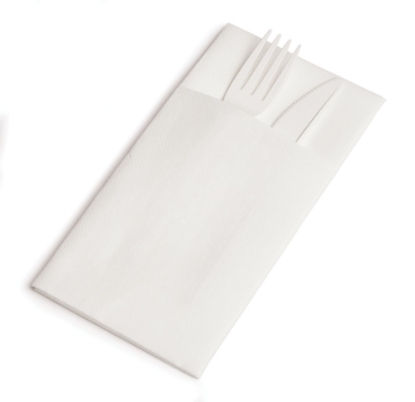 Immagine di TOVAGLIOLO POCKET LIGHT CARTA A SECCO/AIRLAID BIANCO 40x48cm