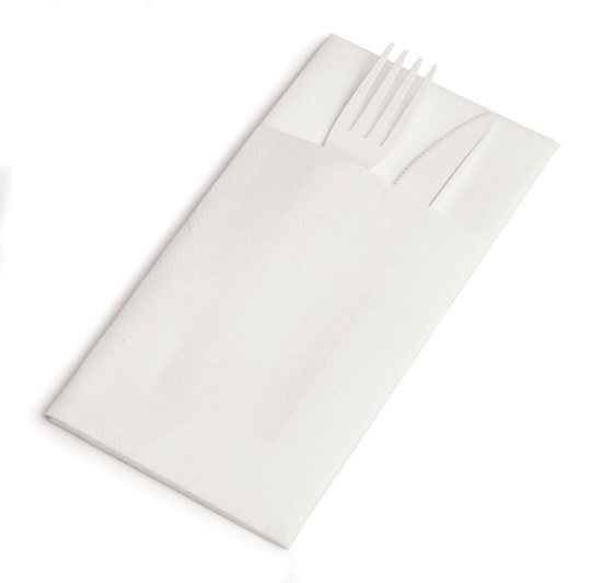 Immagine di TOVAGLIOLO POCKET LIGHT CARTA A SECCO/AIRLAID BIANCO 40x48cm