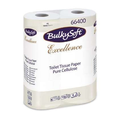 Immagine di 66400 CARTA IGIENICA BULKYSOFT EXCELLENCE 4 VELI ECOLABEL  