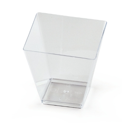 Immagine di 6001 COPPETTA ROMBO TRASPARENTE PS 90cc