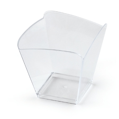 Immagine di 6008 COPPETTA ONDA TRASPARENTE PS 100cc  