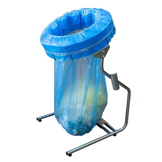 Immagine di PATTUMIERA RIFIUTI ROLLER MAXI FLEX IN ACCIAIO Ø57cm 