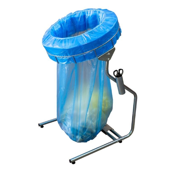 Immagine di PATTUMIERA RIFIUTI JUMBO MAXI IN ACCIAIO INOX Ø57cm