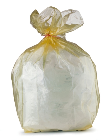 Immagine di SACCHI NU GIALLI LDPE 123lt 30my 40gr 70x110cm