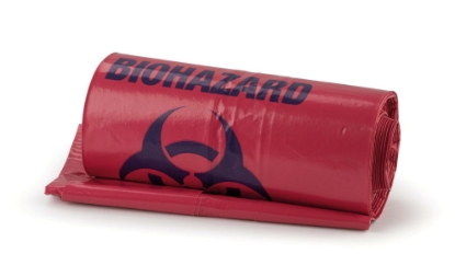 Immagine di SACCHI BIOHAZARD ROSSI LDPE 110lt 32my 60gr 70X110cm