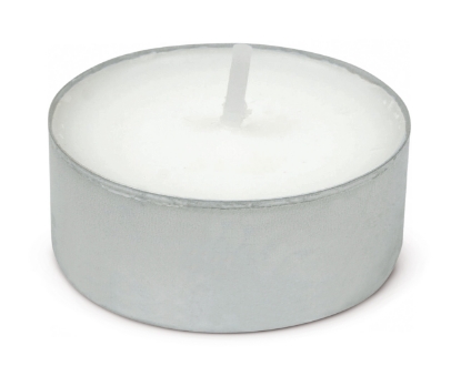Immagine di 140396 CANDELA TEA LIGHT BIANCA DURATA H4 Ø3,9cm 