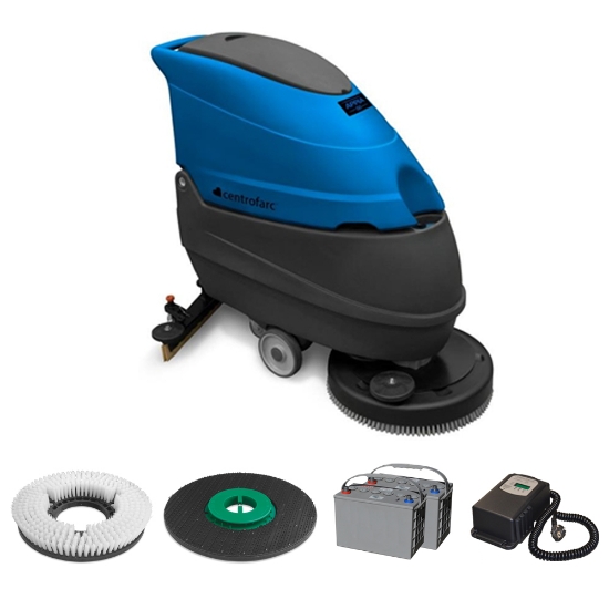 Immagine di KIT LAVASCIUGA APPIA 50 (SPAZZOLA, TRASCINATORE, BATTERIE E CARICABATTERIE)