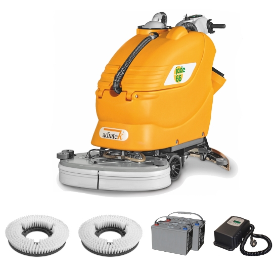 Immagine di KIT LAVASCIUGA JADE 66 (SPAZZOLE, BATTERIE E CARICABATTERIE ESTERNO)