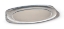 Immagine di VASSOIO ALLUMINIO OVALE BORDO G 55,5X36x2,2cm