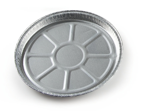 Immagine di T210G - CONTENITORE ALLUMINIO BORDO A G Ø21,6x1,5cm 8 PORZ  