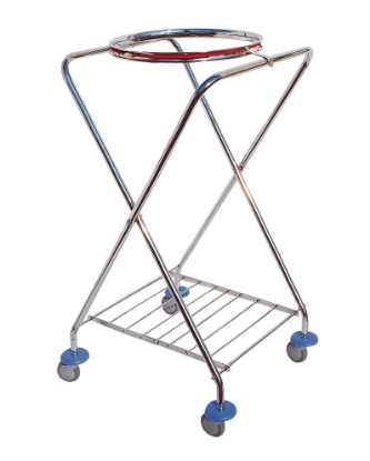 Immagine di CARRELLO A X CROMATO RUOTE 80  