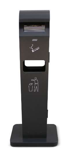 Immagine di PORTACENERE/GETTACARTE IN ACCIAIO lt.10