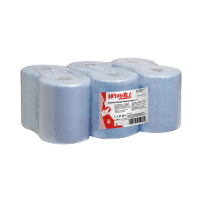 Immagine di 6220 PANNO IN CARTA WYPALL AZZURRO 1 VELO ECOLABEL