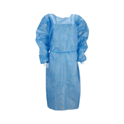 Immagine di CAMICE AZZURRO MONOUSO TNT CON VELCRO 30gr/m²