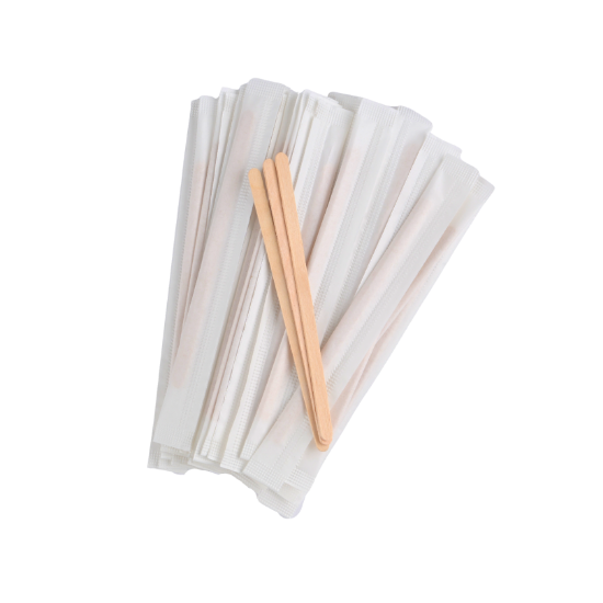 Immagine di PALETTA LEGNO PER CAFFÈ IMBUSTATA SINGOLARMENTE 11cm