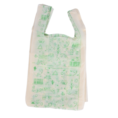 Immagine di SHOPPER COMPOSTABILI FORMATO MEDIO gr5,6 27+16x50cm