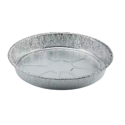 Immagine di CONTENITORE ALLUMINIO TONDO BORDO A G Ø33x2cm 8 PORZ