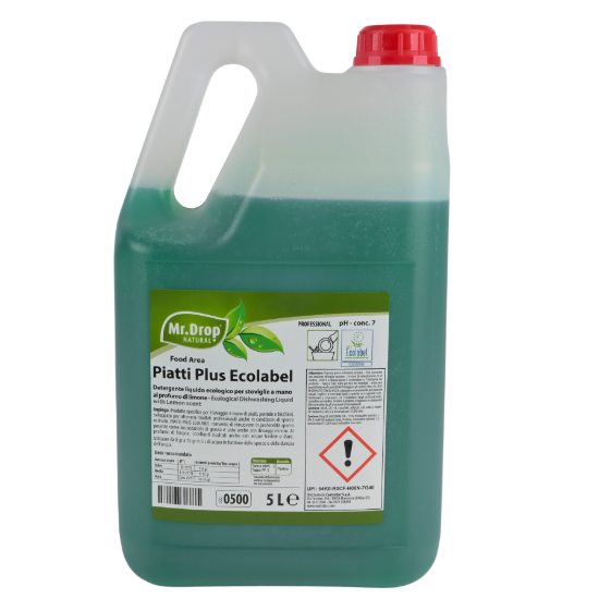 Immagine di PIATTI PLUS ECOLABEL tanica lt.5  