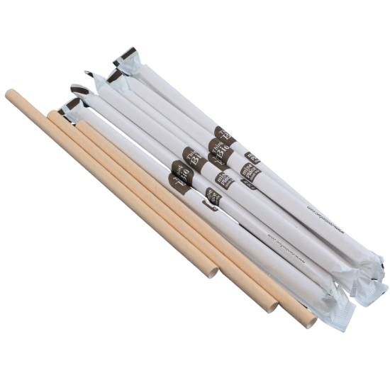 Immagine di CANNUCCIA CARTA KRAFT/BAMBOO IMBUSTATA Ø0,8x20cm