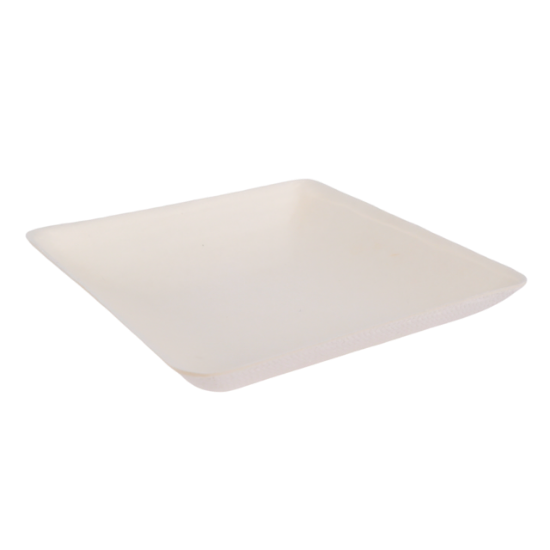 Immagine di PIATTO VASSOIETTO FINGER FOOD QUADRATO BIO 6,5x6,5xh0,5cm