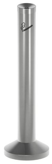 Immagine di PORTACENERE A COLONNA IN ACCIAIO INOX CON BASE