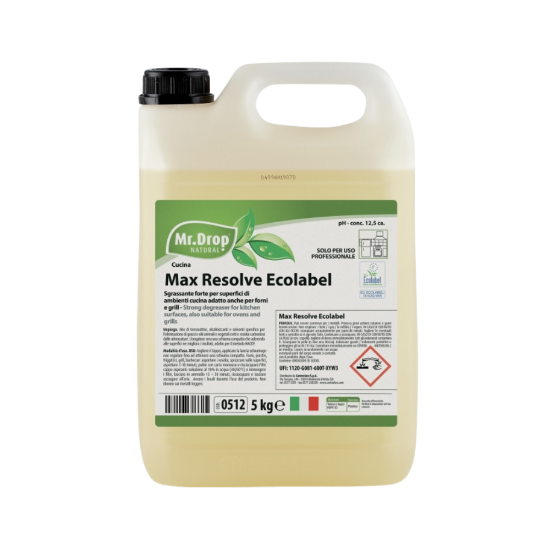 Immagine di MAX RESOLVE ECOLABEL (GRILL) tanica kg.5