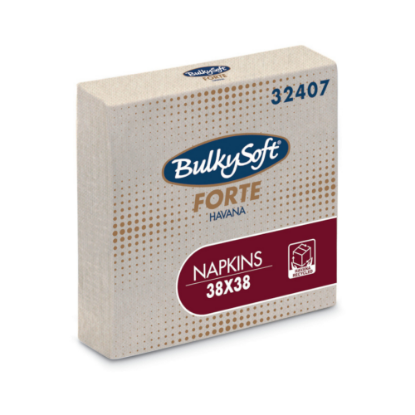 Immagine di TOVAGLIOLO MICROINCOLLATO BIO FORTE HAVANA ECOLABEL 2 VELI PLUS 38x38cm