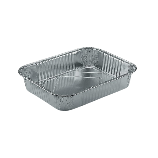 Immagine di R17G CONTENITORE ALLUMINIO BORDO A G 27x21x4,8cm 5 PORZ