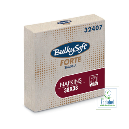 Immagine di TOVAGLIOLO MICROINCOLLATO BIO FORTE HAVANA ECOLABEL 2 VELI PLUS 38x38cm