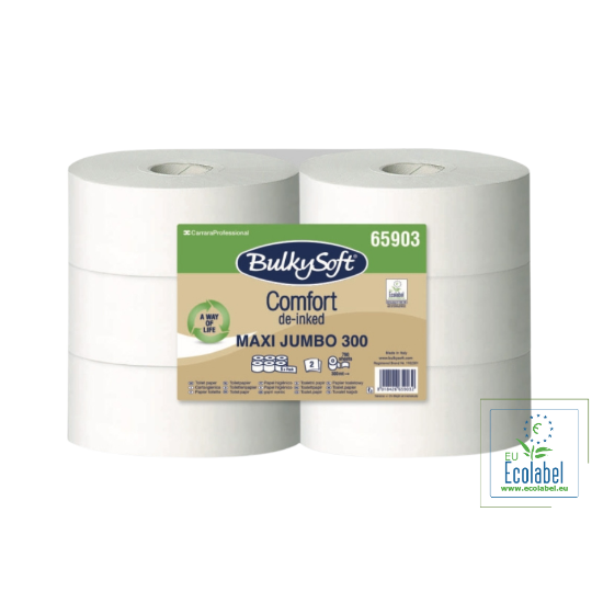 Immagine di CARTA IGIENICA JUMBO MAXI 2 VELI ECOLABEL