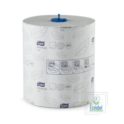 Immagine di 120069 ASCIUGAMANO A ROTOLO H1 TORK ADVANCED 2 VELI ECOLABEL