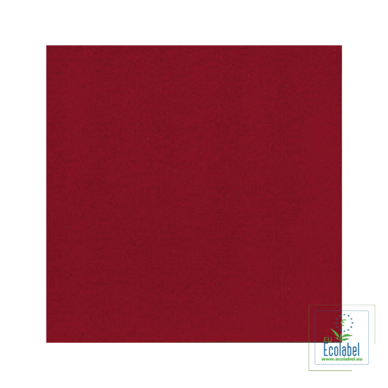 Immagine di TOVAGLIOLO 2 VELI BORDEAUX ECOLABEL 24x24cm