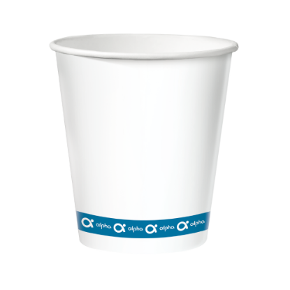 Immagine di BICCHIERE BIANCO IN CARTONCINO ALPHA H ml 280